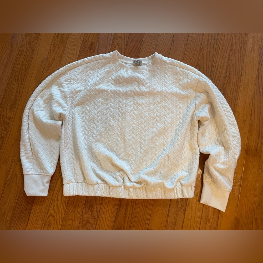a new day Cream Textured Pullover
Elastic bottom